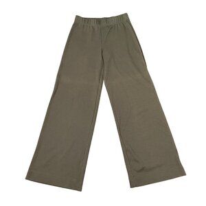 Vintage Y2K LUKASTYLE Wide Leg Pants Pull-on Casual Sz Small Knit Boho Green QVC